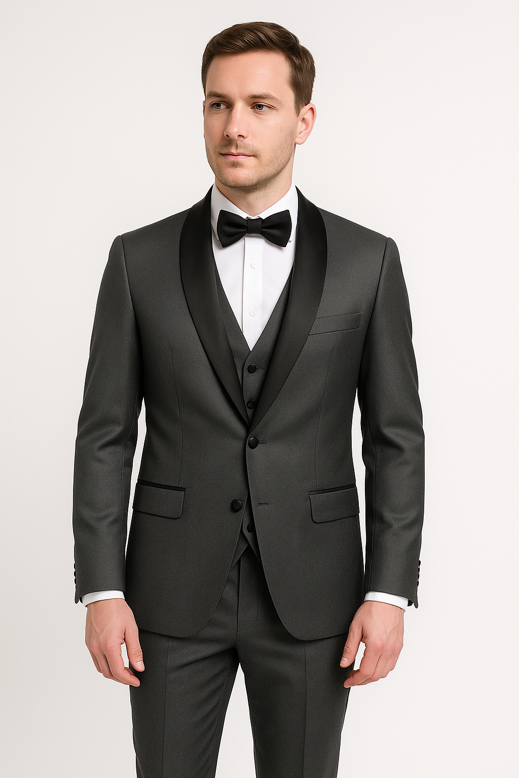 3-teiliges Slim Fit Anzug-Set für Herren | Eleganter Anzug für formelle Anlässe