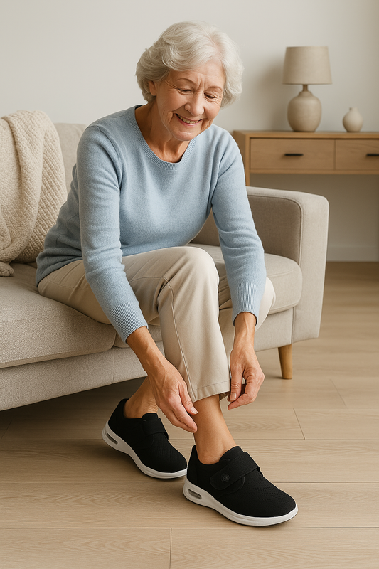 Extra breite Diabetikerschuhe | Komfortable Orthopädische Schuhe für geschwollene Füße