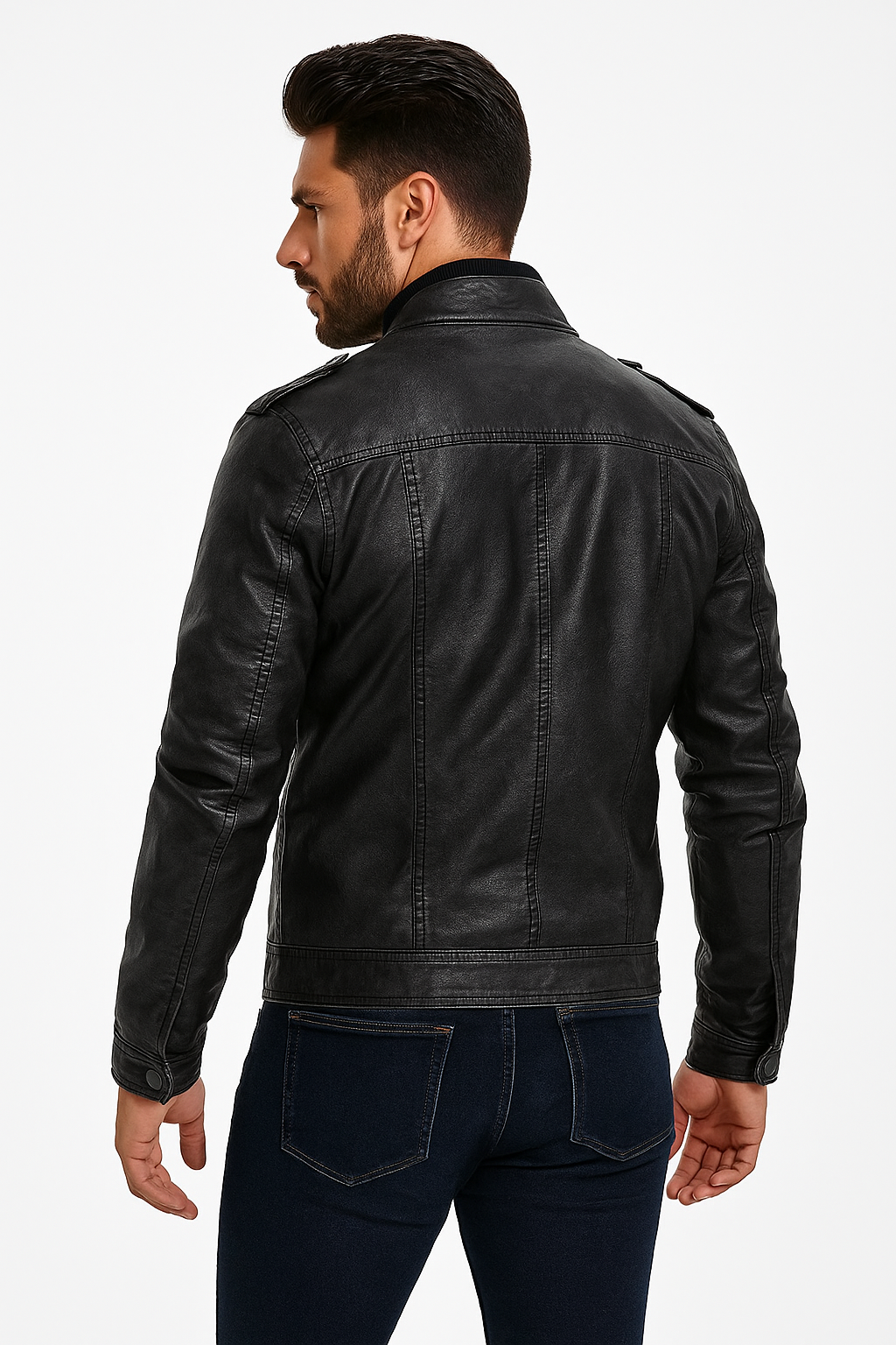 Herren Lederjacke – Klassische Echtleder Jacke im zeitlosen Design