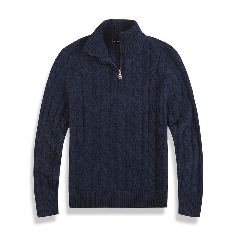 Herren Half-Zip Pullover – Strickpullover im Old-Money-Stil