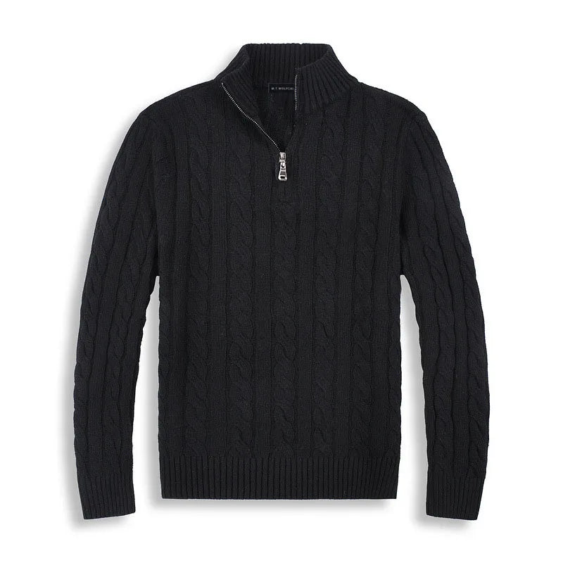 Herren Half-Zip Pullover aus Baumwolle – Hochwertiger Strickpullover
