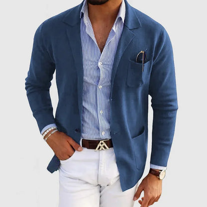 Men's Knit Blazer – Lightweight, Fashionable Casual Blazer