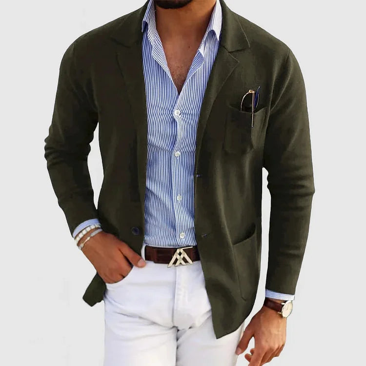 Herren Strickblazer – Leichter, Modischer Freizeitblazer