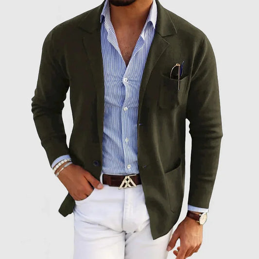 Herren Strickblazer – Leichter, Modischer Freizeitblazer