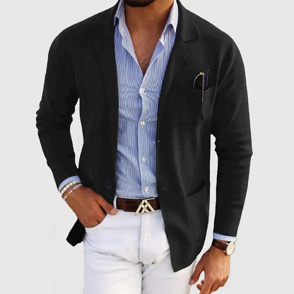 Men's Knit Blazer – Lightweight, Fashionable Casual Blazer