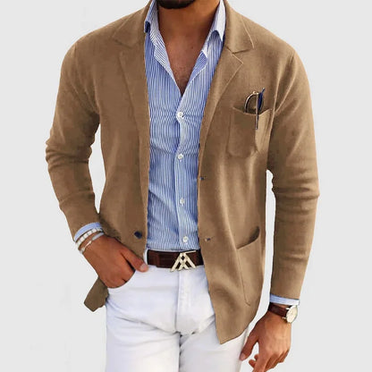 Men's Knit Blazer – Lightweight, Fashionable Casual Blazer