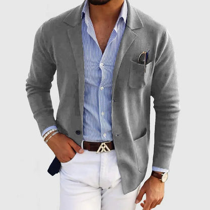 Men's Knit Blazer – Lightweight, Fashionable Casual Blazer
