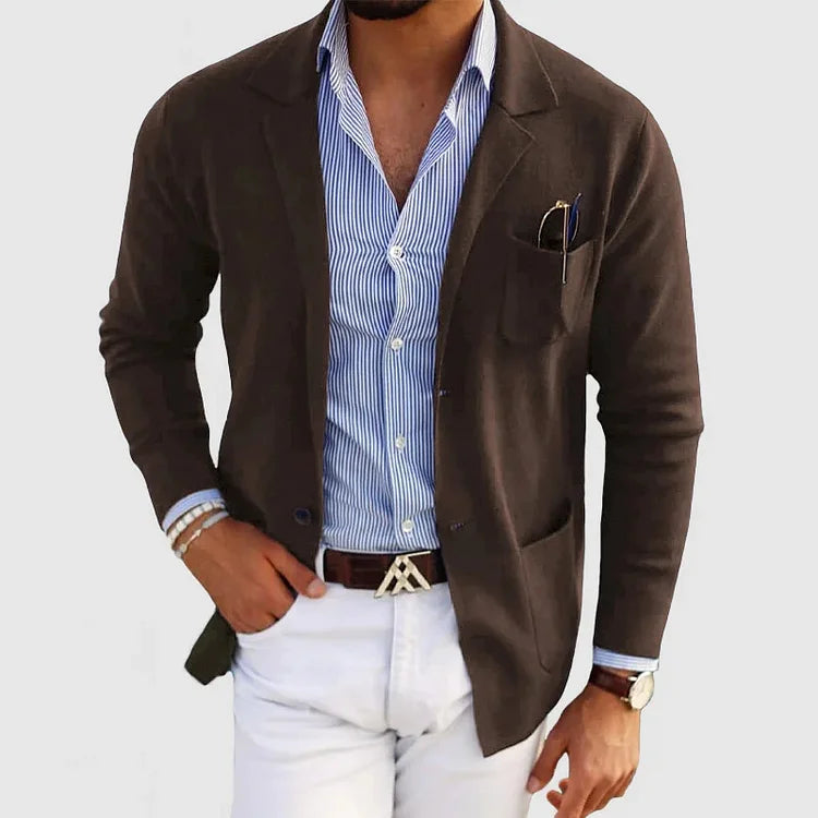 Herren Strickblazer – Leichter, Modischer Freizeitblazer