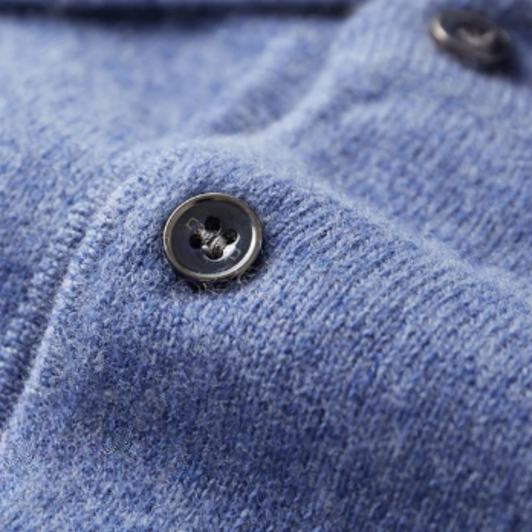 Herren Wollpolo Pullover – Strickpullover mit Polokragen