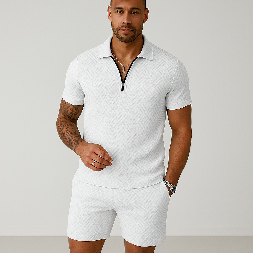 Hugo Sommer-Set für Herren | Modisches Poloshirt mit Bequemer Shorts