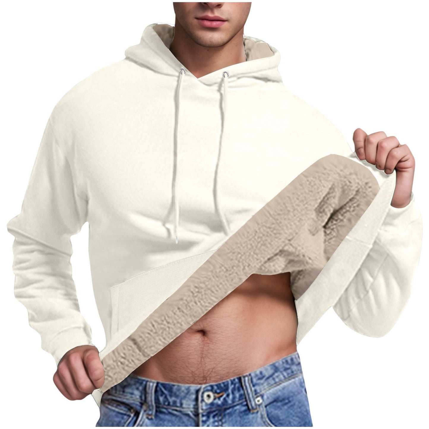 Kuscheliger Kaschmir-Hoodie mit Kapuze für Herren – Stylischer Pullover für den Herbst