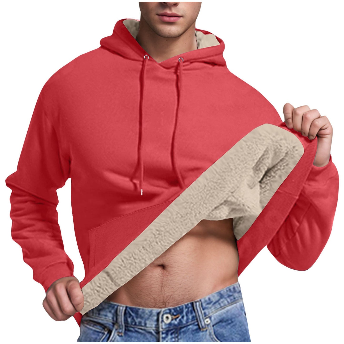 Kuscheliger Kaschmir-Hoodie mit Kapuze für Herren – Stylischer Pullover für den Herbst