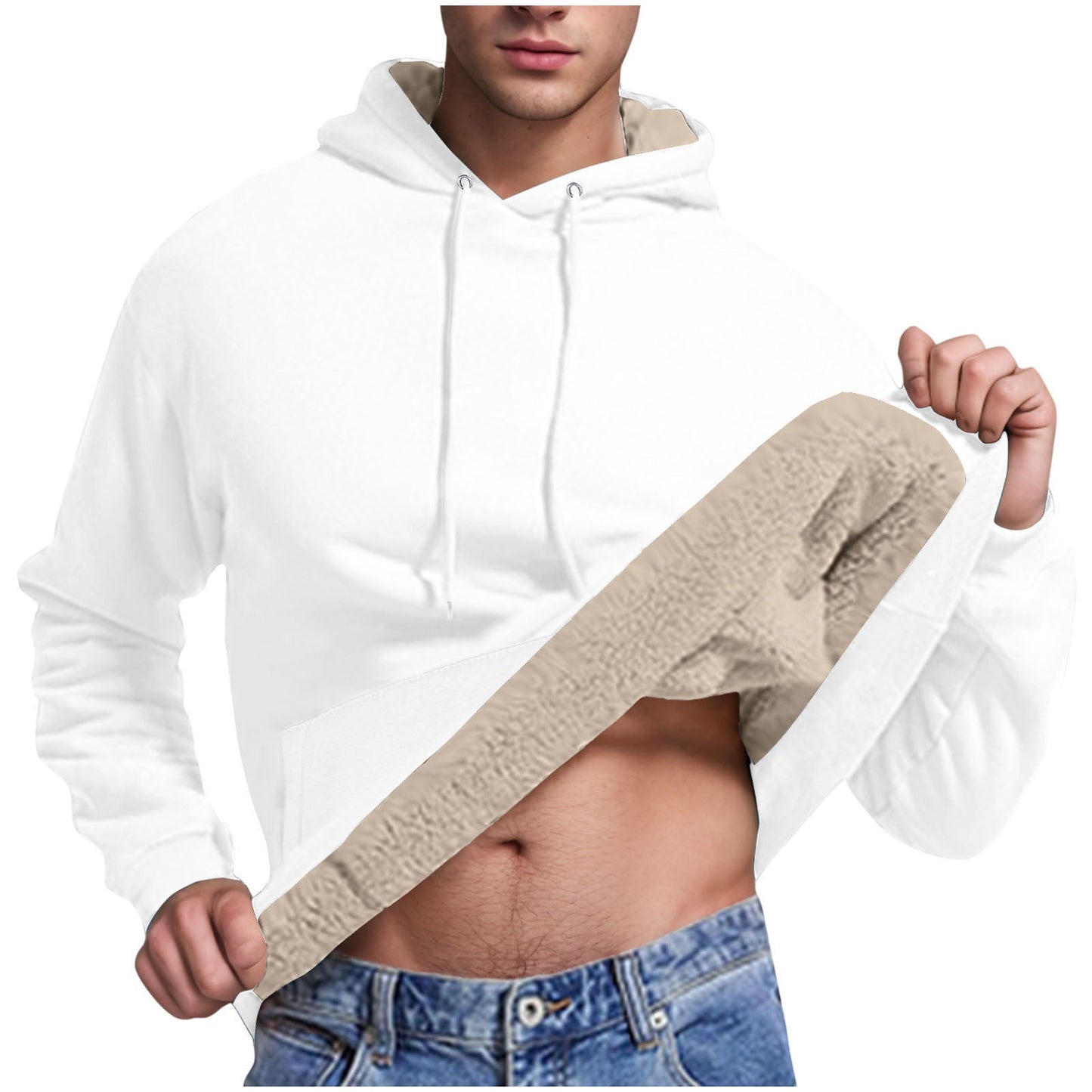 Kuscheliger Kaschmir-Hoodie mit Kapuze für Herren – Stylischer Pullover für den Herbst