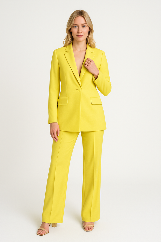 Lina | Eleganter Damen-Hosenanzug im Business-Stil mit tailliertem Blazer und gerader Hose