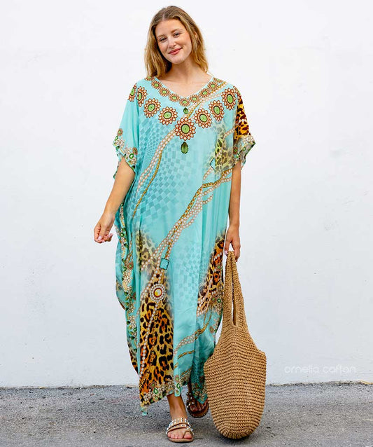Amina – Edler Damen Kaftan – Luftig, elegant & perfekt für besondere Anlässe