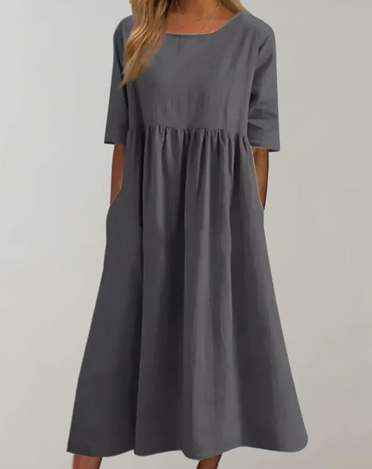 Brisa | Locker sitzendes Damen-Baumwollkleid | Bequem, stilvoll & vielseitig