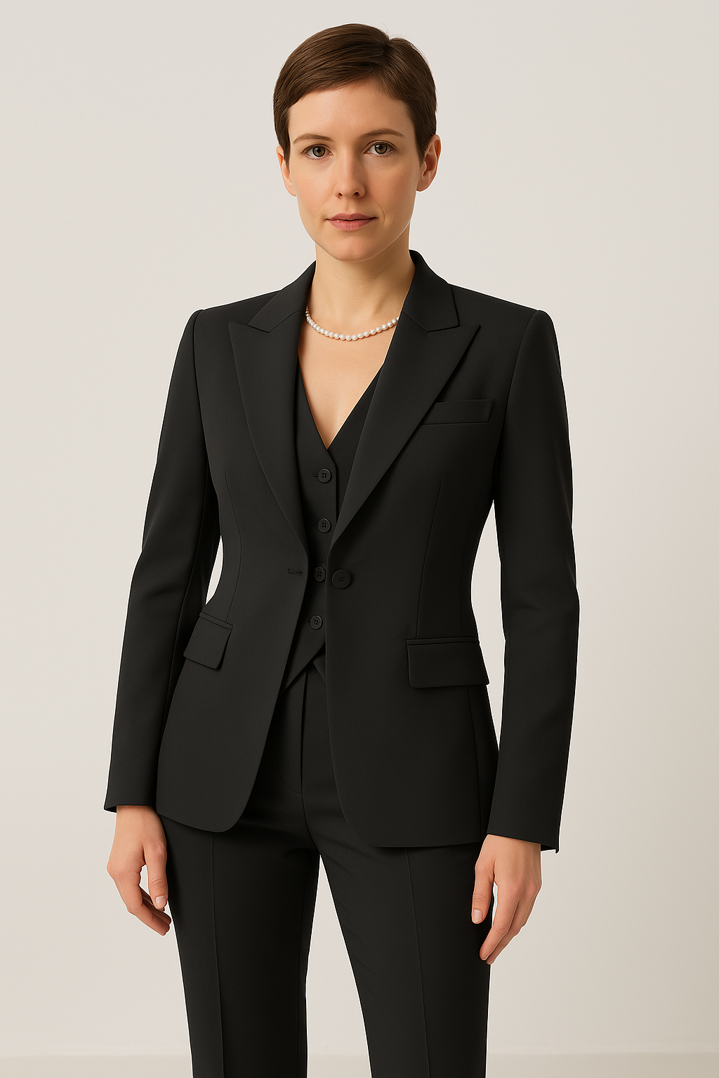 Clara | Three-piece women's set with blazer, vest, and pants for stylish appearances