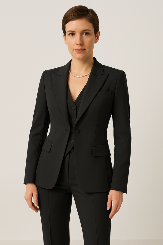 Clara | Three-piece women's set with blazer, vest, and pants for stylish appearances
