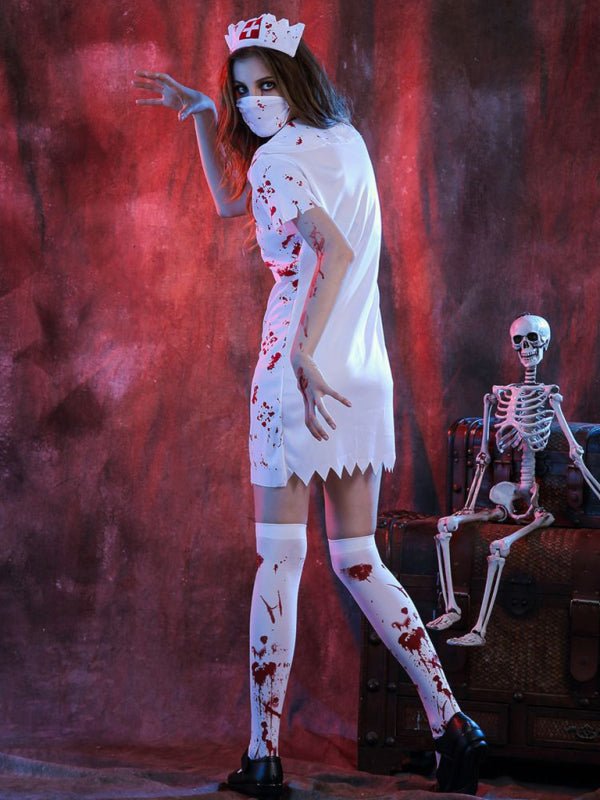 Damen Halloween Kostüm – Blutige Krankenschwester