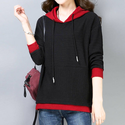 Damen Hoodie mit Kordelzug – Weich, Bequem & Lässiger Stil