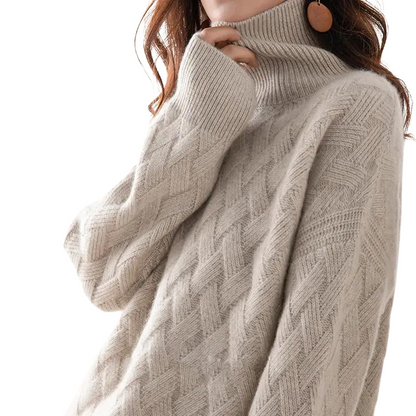 Women's Cashmere Turtleneck Sweater – Soft, Warm & Timelessly Elegant
