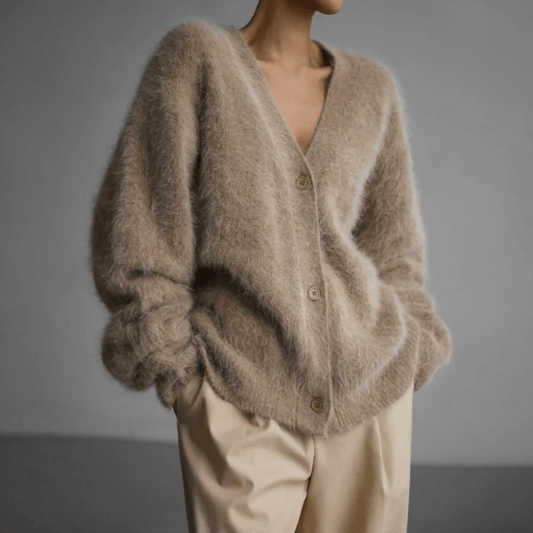 Damen Kaschmir Strickjacke – Luxuriöser Cardigan