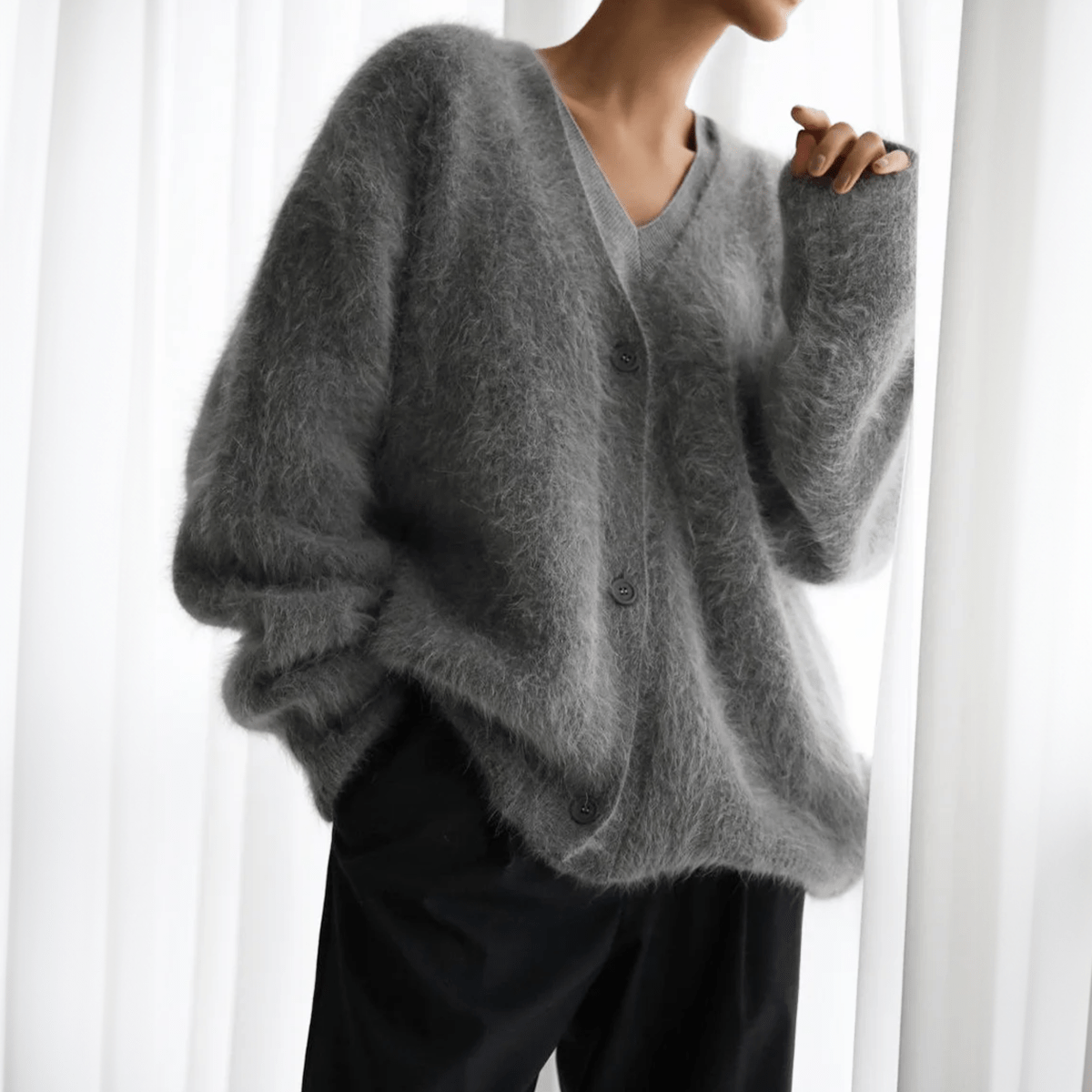 Damen Kaschmir Strickjacke – Luxuriöser Cardigan