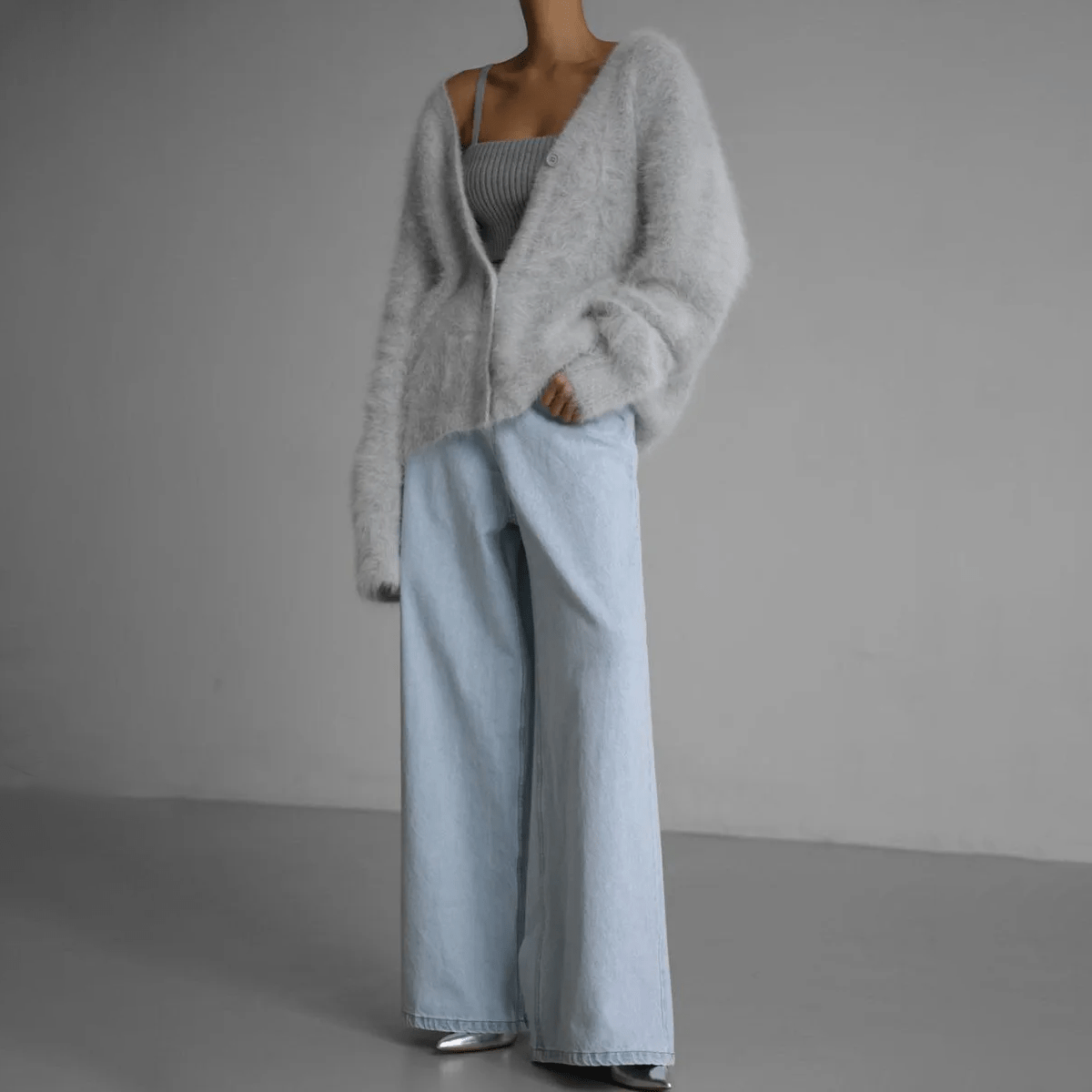 Damen Kaschmir Strickjacke – Luxuriöser Cardigan