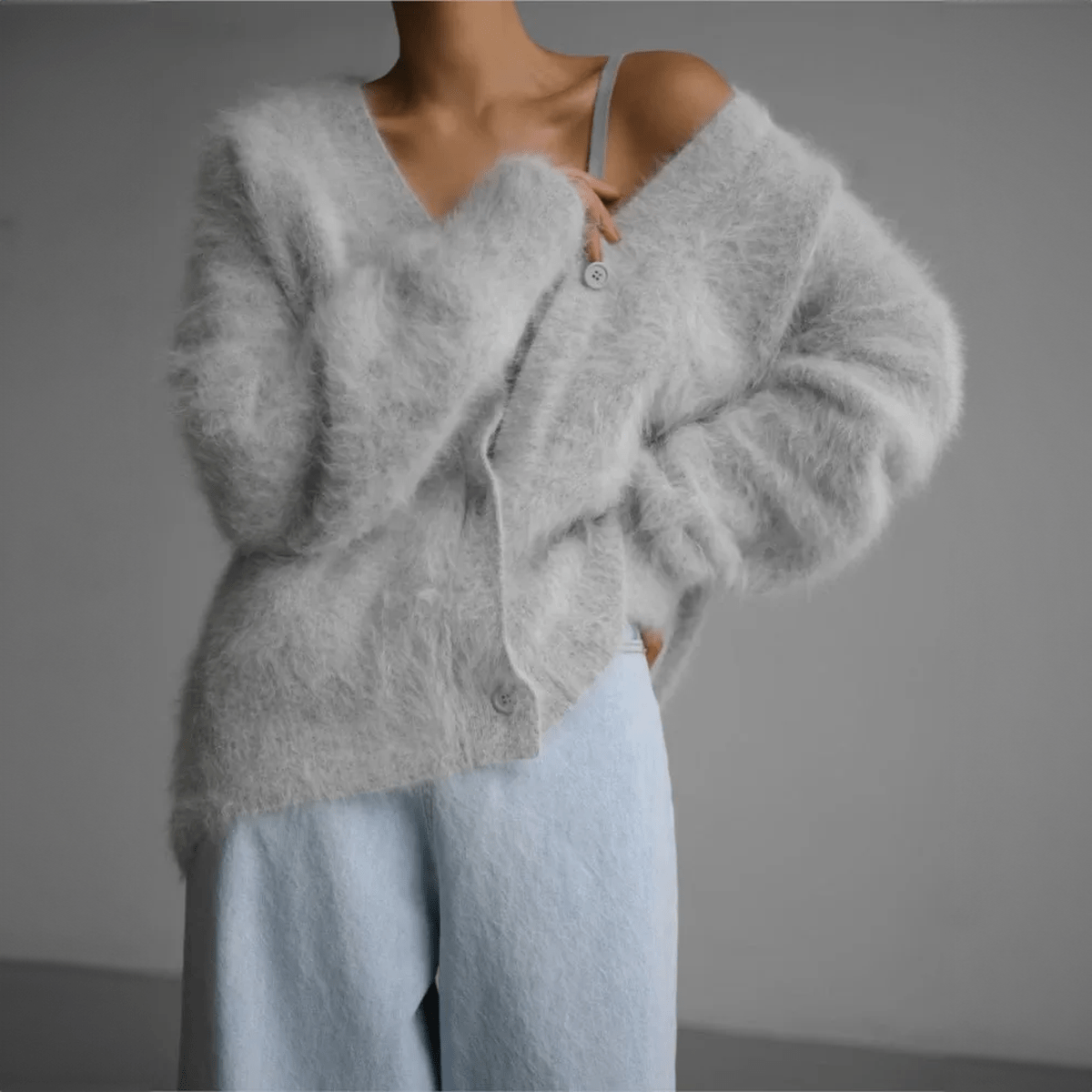 Damen Kaschmir Strickjacke – Luxuriöser Cardigan