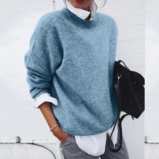 Women's Cashmere Sweater – Crew Neck, Relaxed Fit & Luxurious