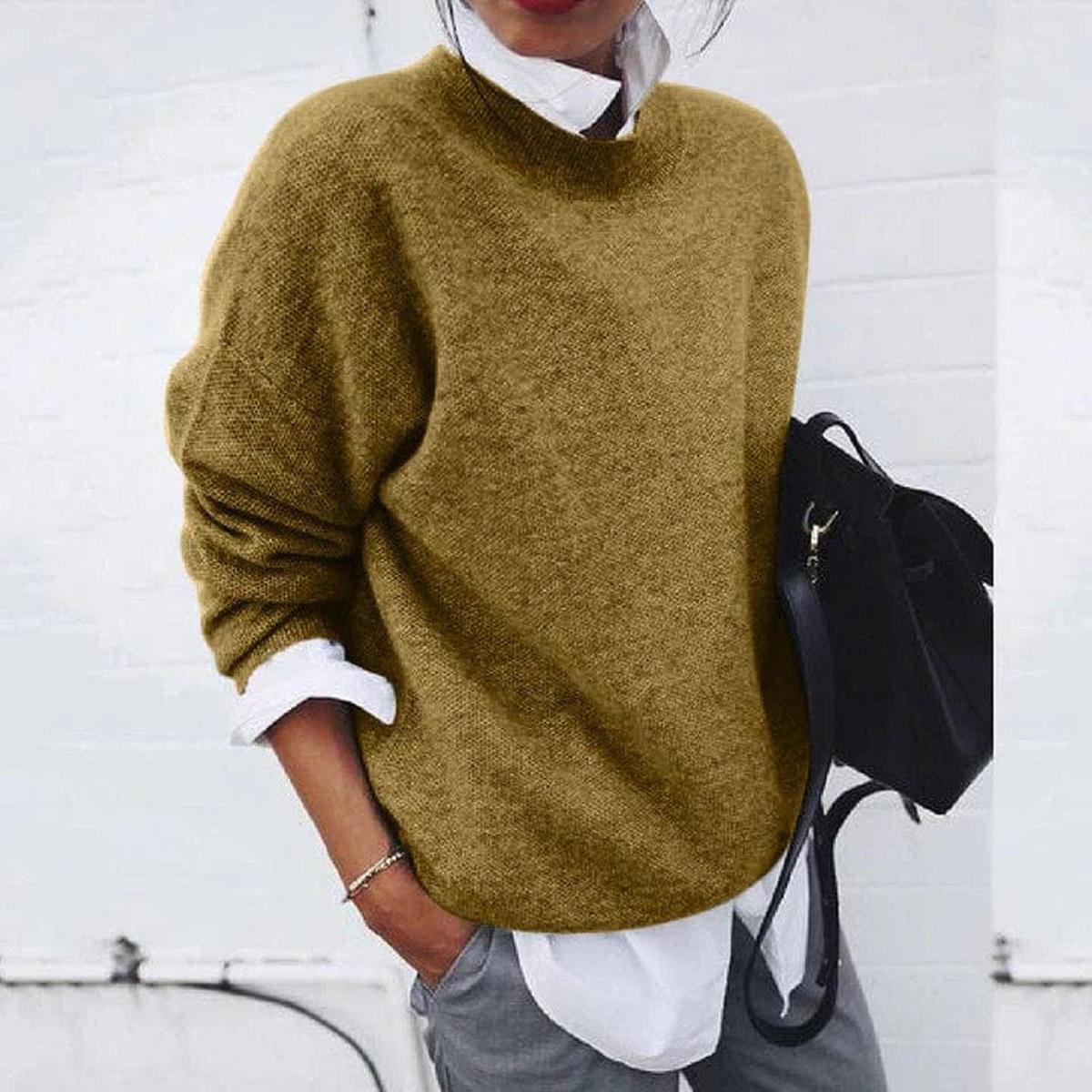 Damen Kaschmirpullover – Rundhals, Relaxed Fit & Luxuriös