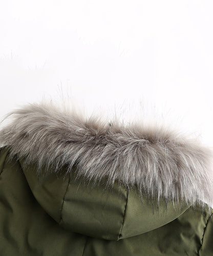 Damen Parka mit Kapuze – Warm Gefüttert mit Sherpa-Innenfutter