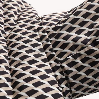 Women's puffer jacket with belt – Warm quilted jacket for winter