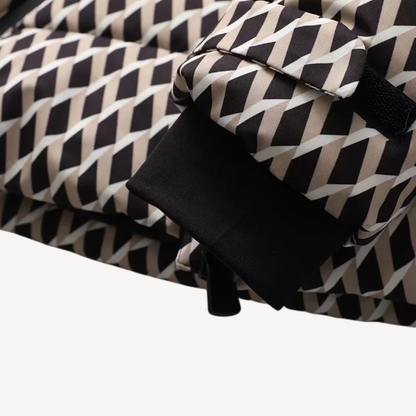 Women's puffer jacket with belt – Warm quilted jacket for winter