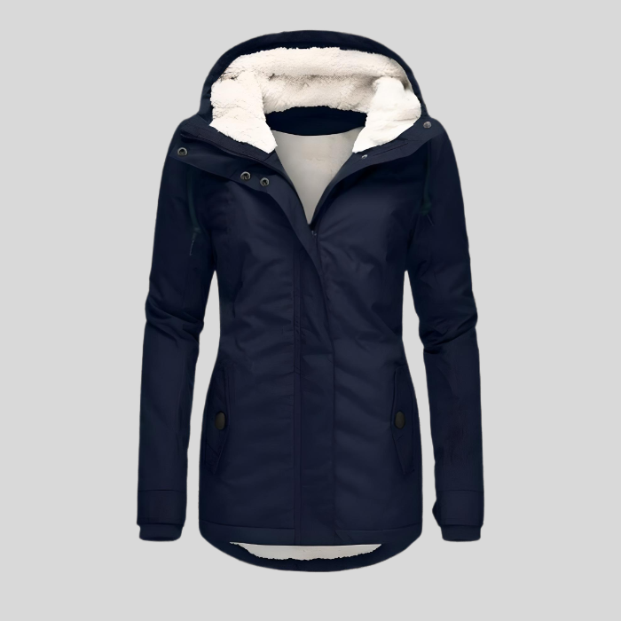 Damen Regenjacke mit Kapuze – Wasserdicht & Verlängertem Saum