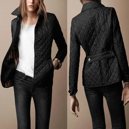 Women's quilted jacket – Light transitional jacket in stylish design