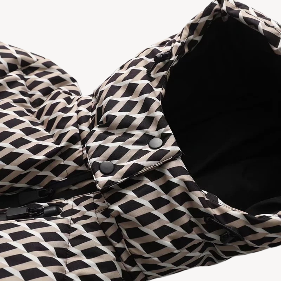 Damen Steppjacke mit Gürtel – Taillierte Winterjacke