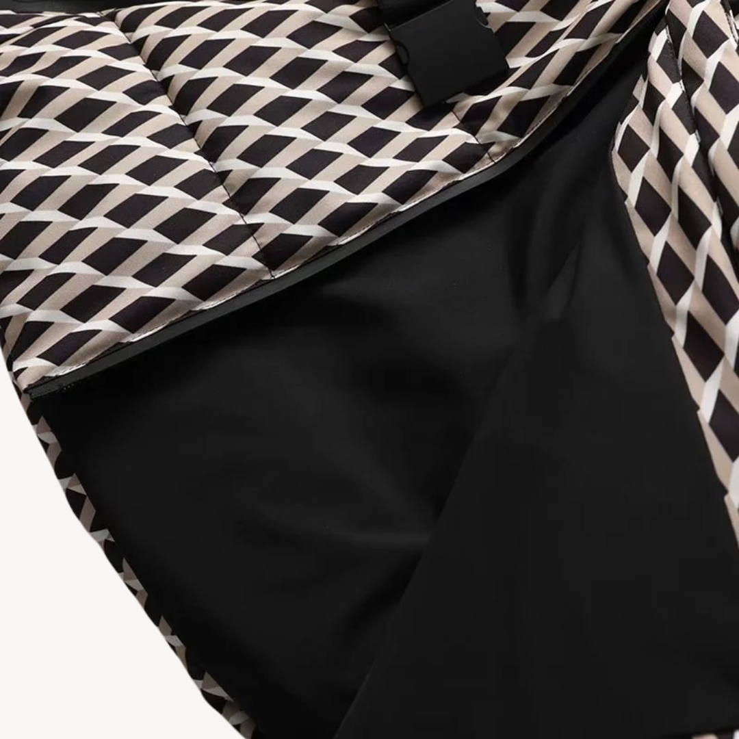 Damen Steppjacke mit Gürtel – Taillierte Winterjacke