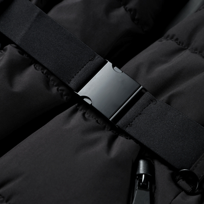 Women's quilted jacket – with belt & water-repellent