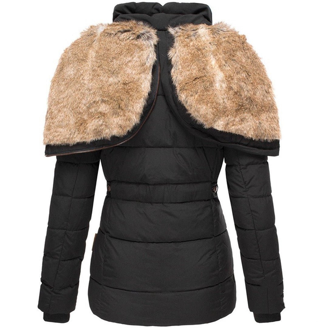 Women's quilted jacket with hood – slim fit design