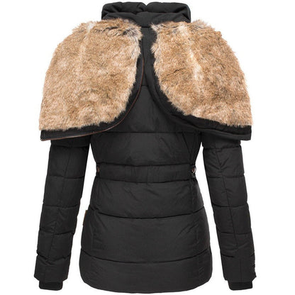 Women's quilted jacket with hood – slim fit design