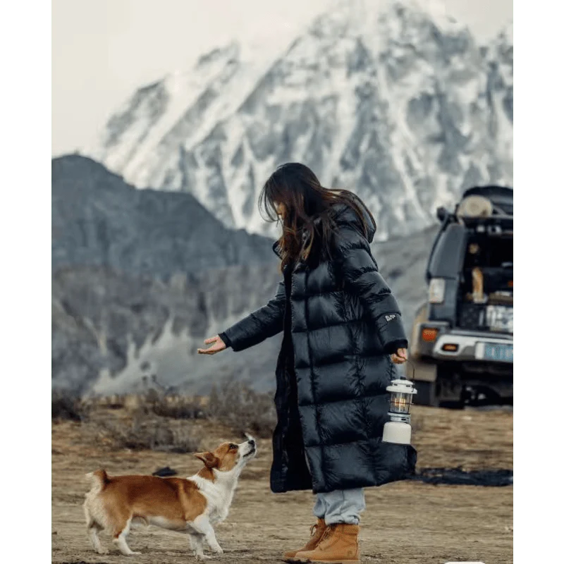 Women's Quilted Coat – Long, Padded Winter Coat in Fashion Style
