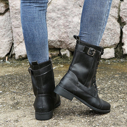 Damen Stiefeletten – Mit Seitlichem Reißverschluss