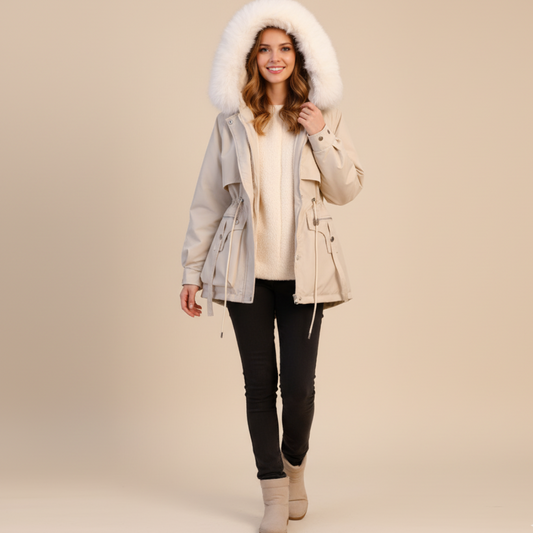 Damen Winterparka mit Kapuze – Warm & Funktional