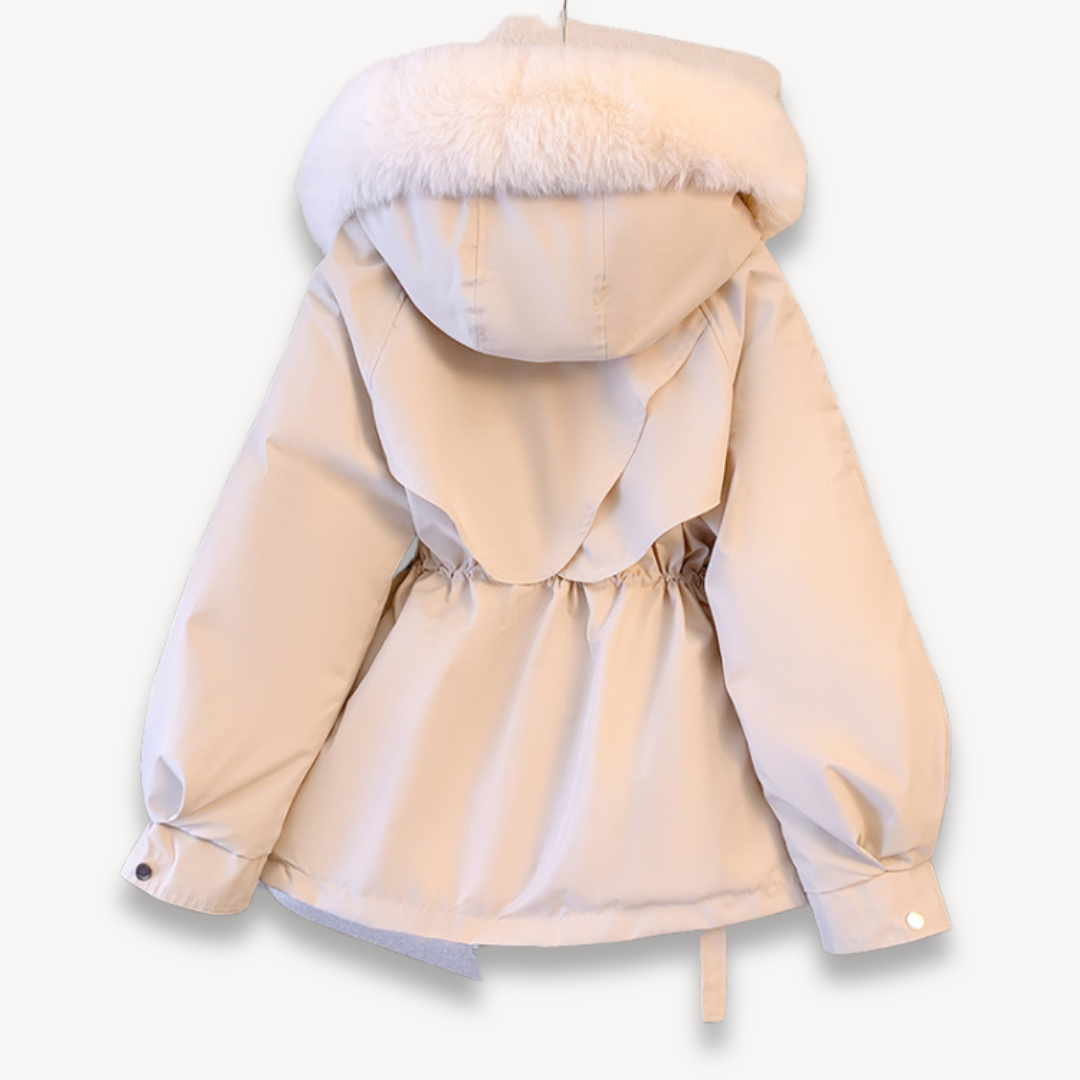Women's winter parka with hood – warm & functional
