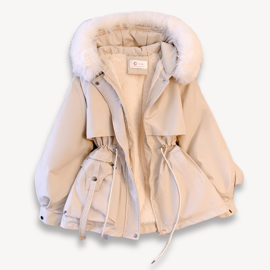 Women's winter parka with hood – warm & functional