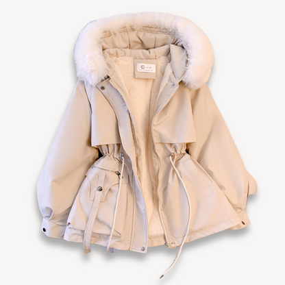 Women's winter parka with hood – warm & functional