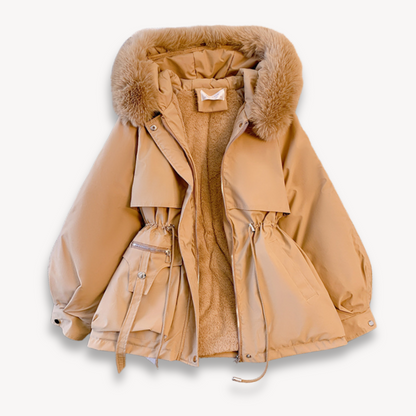 Women's winter parka with hood – warm & functional