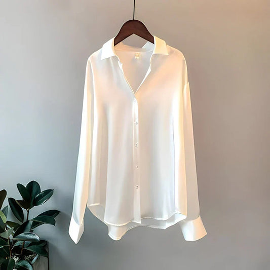 Fifine | Damen Seidenhemd | Elegant, luxuriös & vielseitig