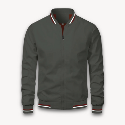 Men's bomber jacket – Light transitional jacket with zipper